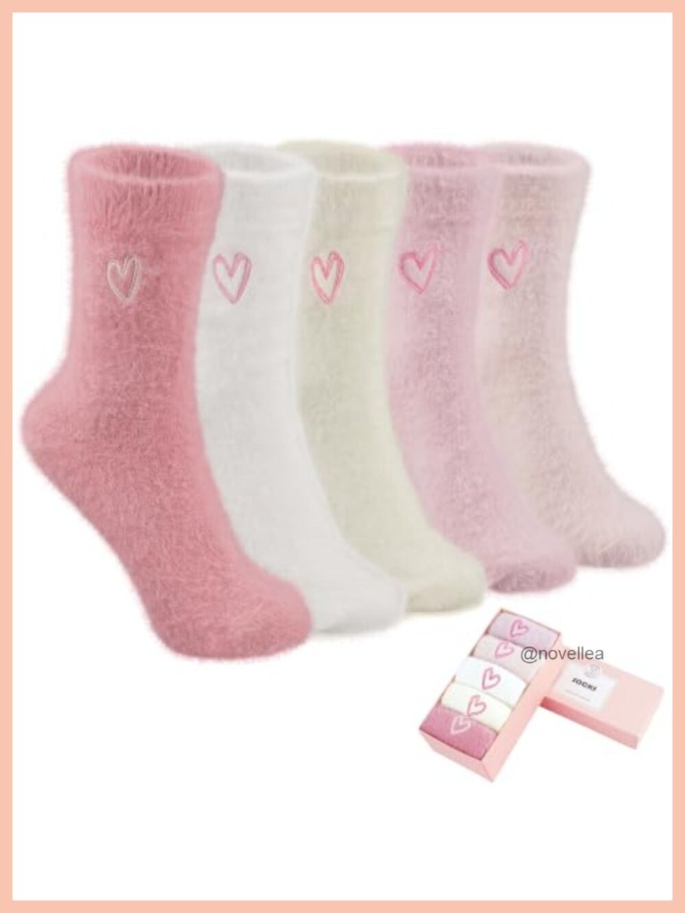 SISOSOCK Warm Fuzzy Wool Cotton Slipper Socks Cozy Winter Gift Set